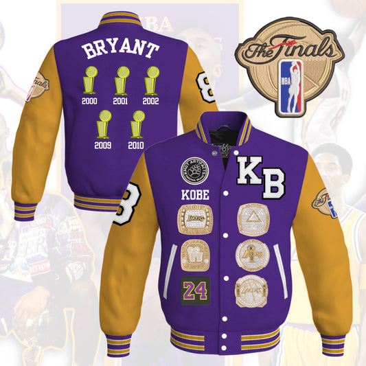 Kobe Letterman Purple and Gold joint