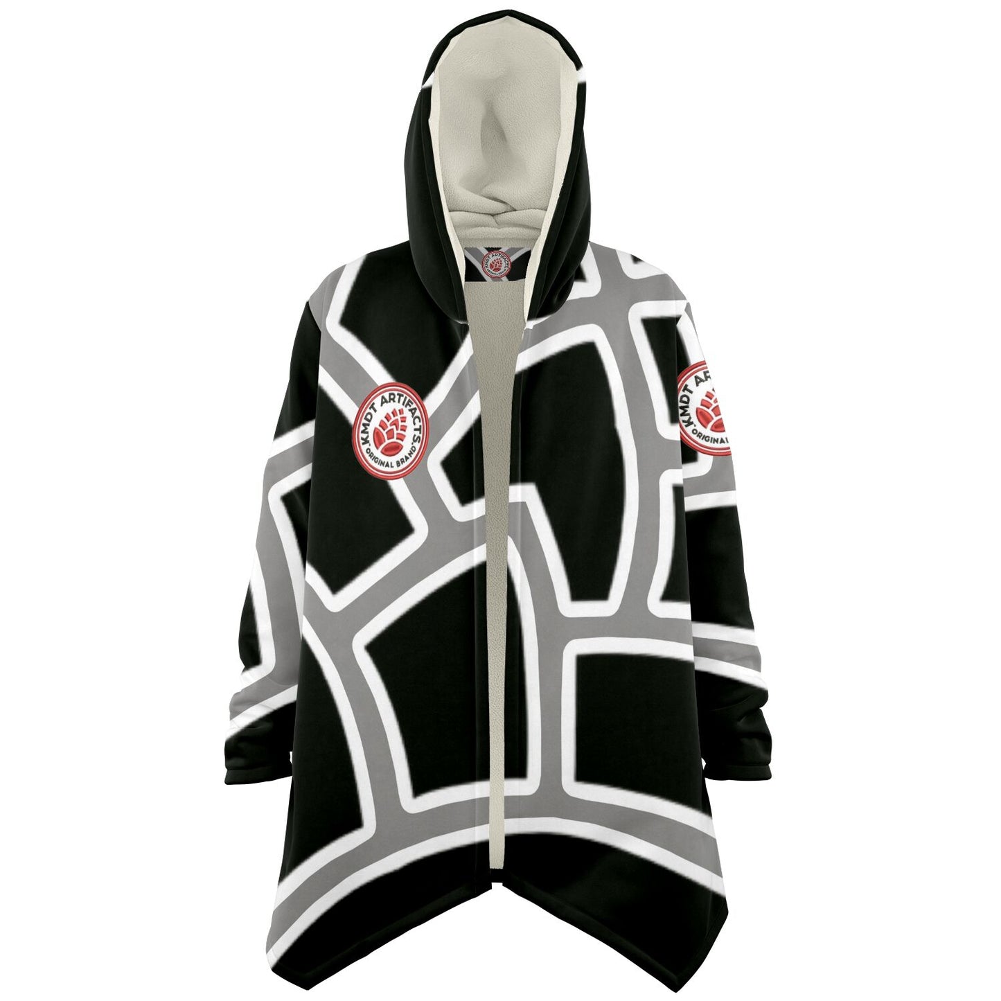 Microfleece Cloak - RedBlk AOP