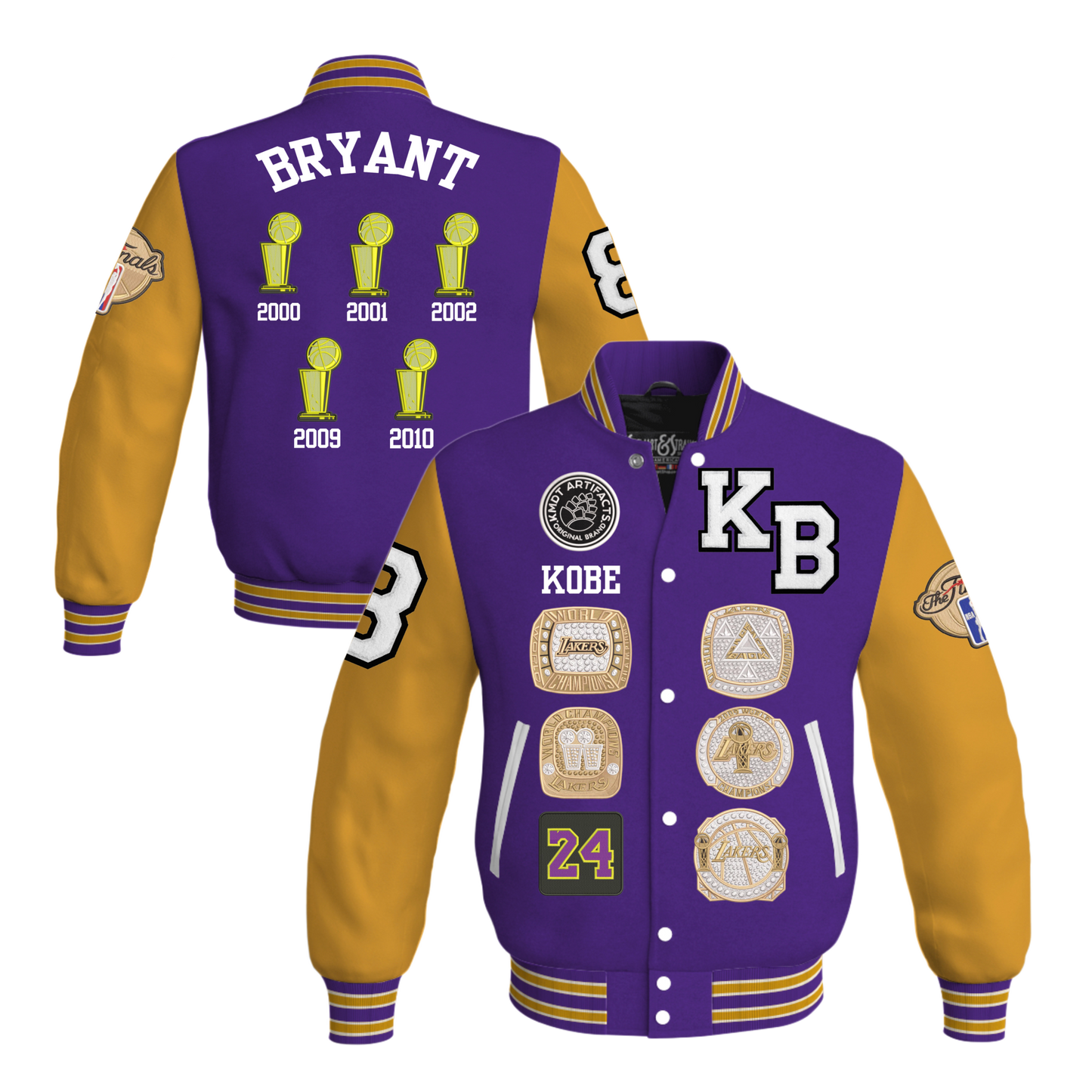 Kobe Letterman Purple and Gold joint