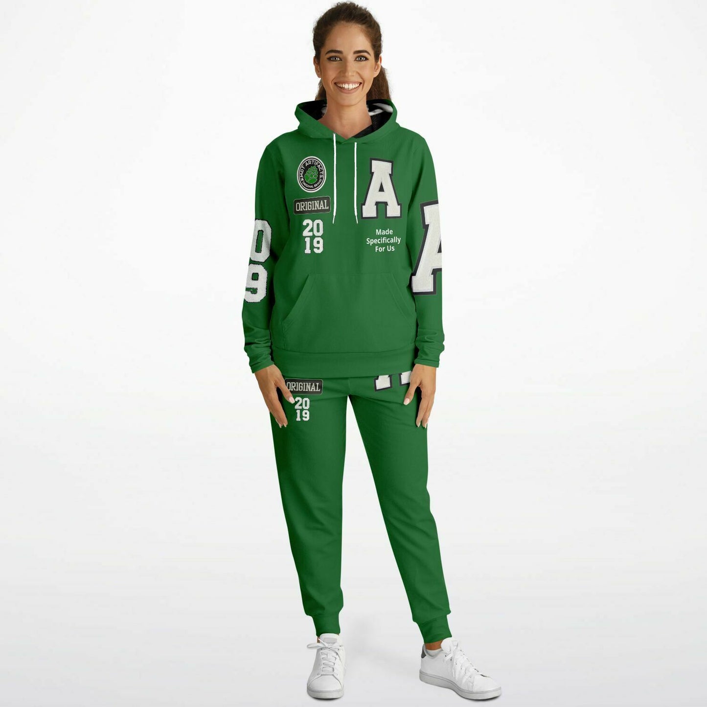 2019 Collection Green Fashion Hoodie & Jogger - AOP