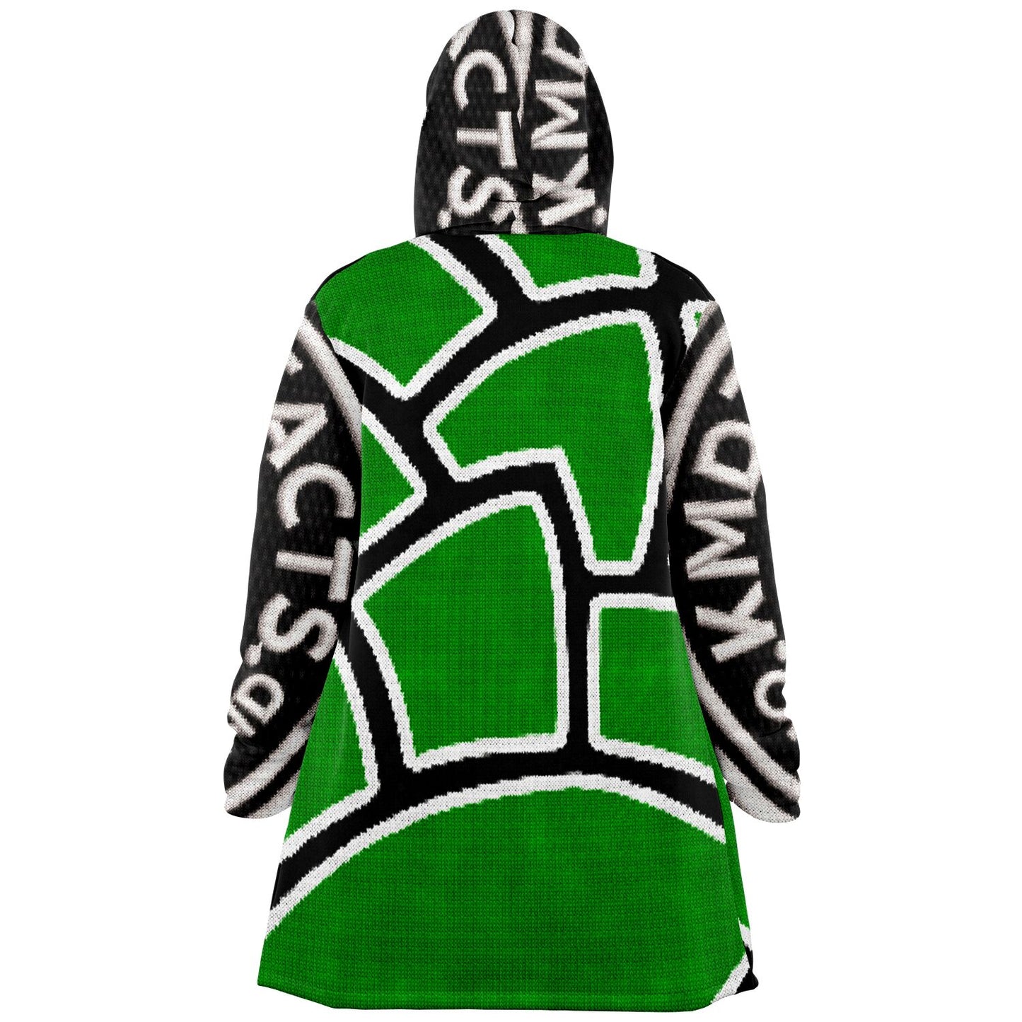 Microfleece Cloak - AOP Green Cone