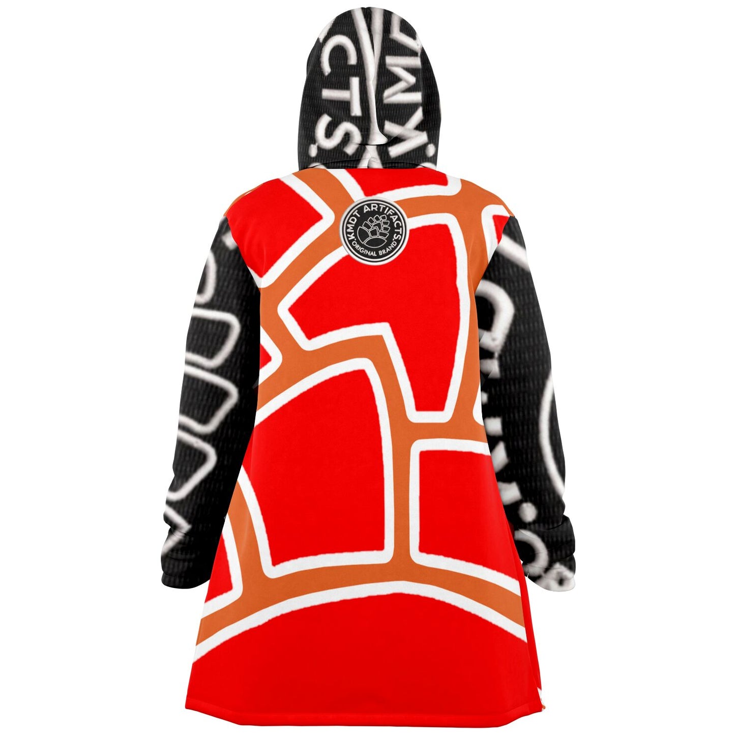 Microfleece Cloak - AOP Orange cone