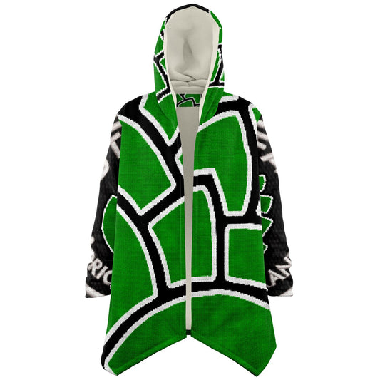 Microfleece Cloak - AOP Green Cone