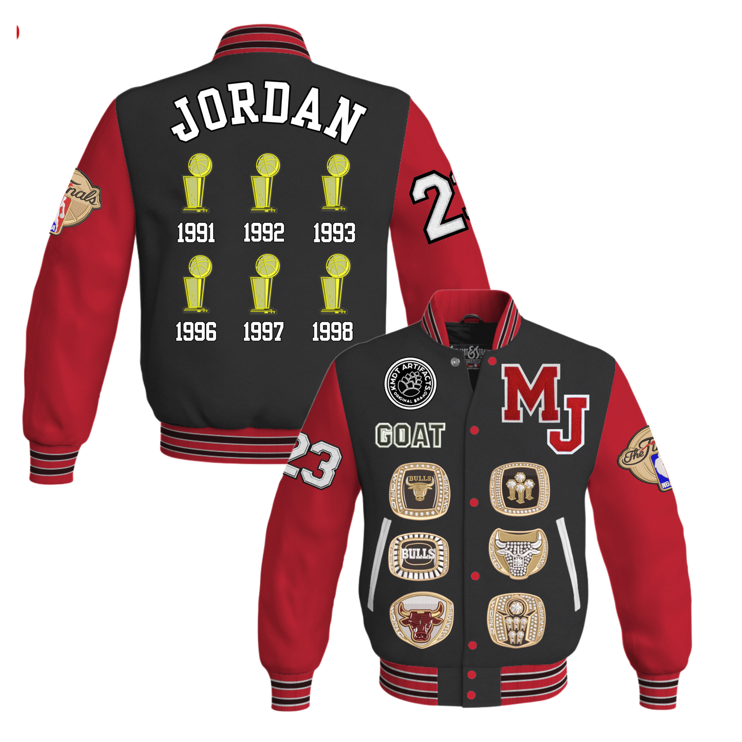 Jordan 6 Rings Letterman RD/BLK