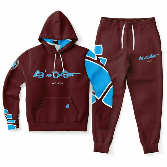 Sky Cone  Maroon Fashion Hoodie & Jogger - AOP