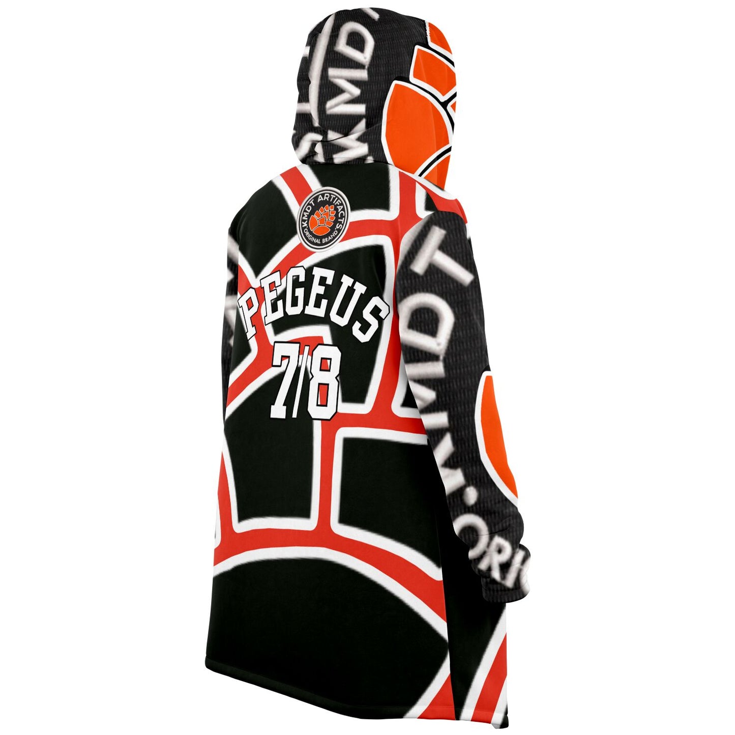 Microfleece Cloak - AOP Orange Cone