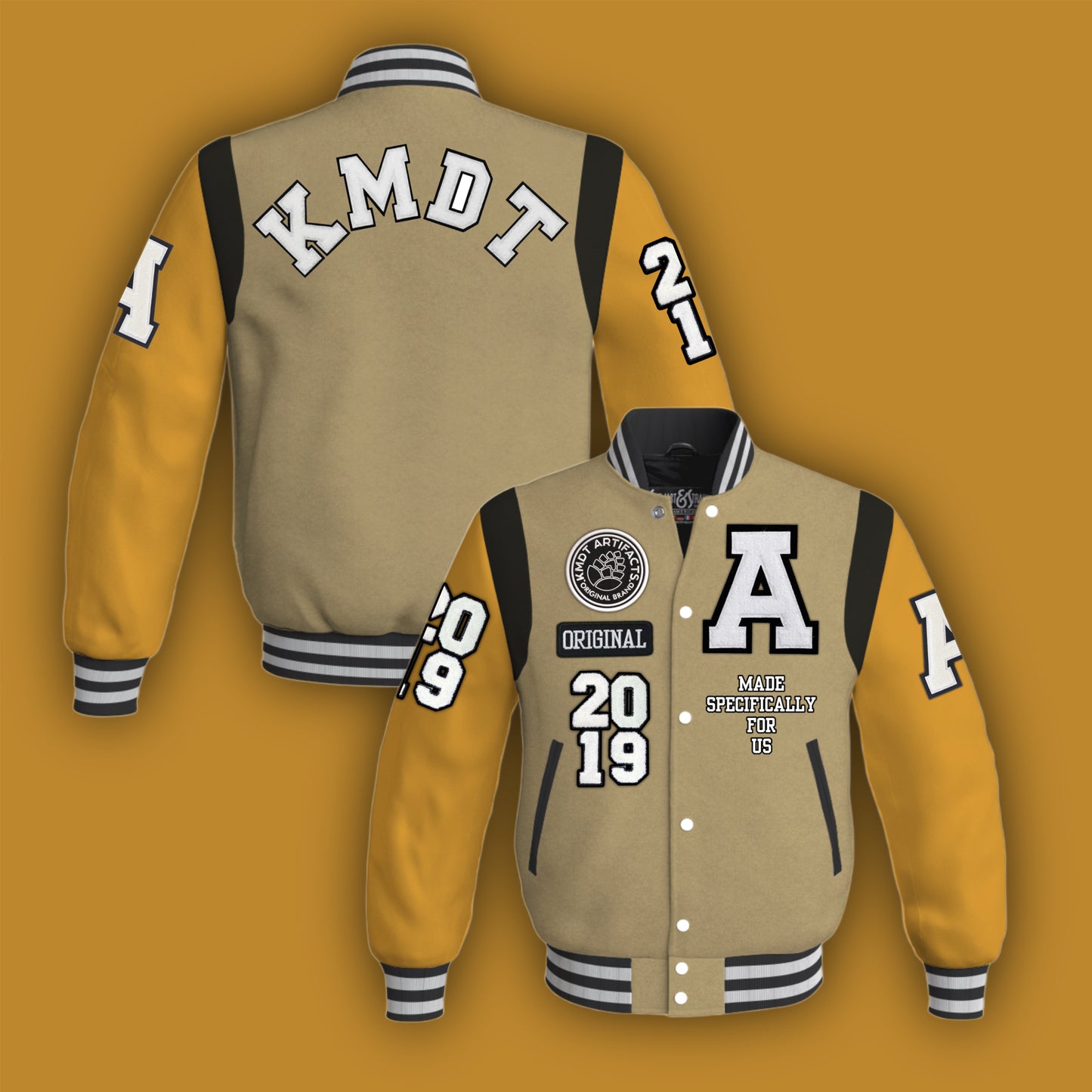 2019 A Letterman wheat / Tan