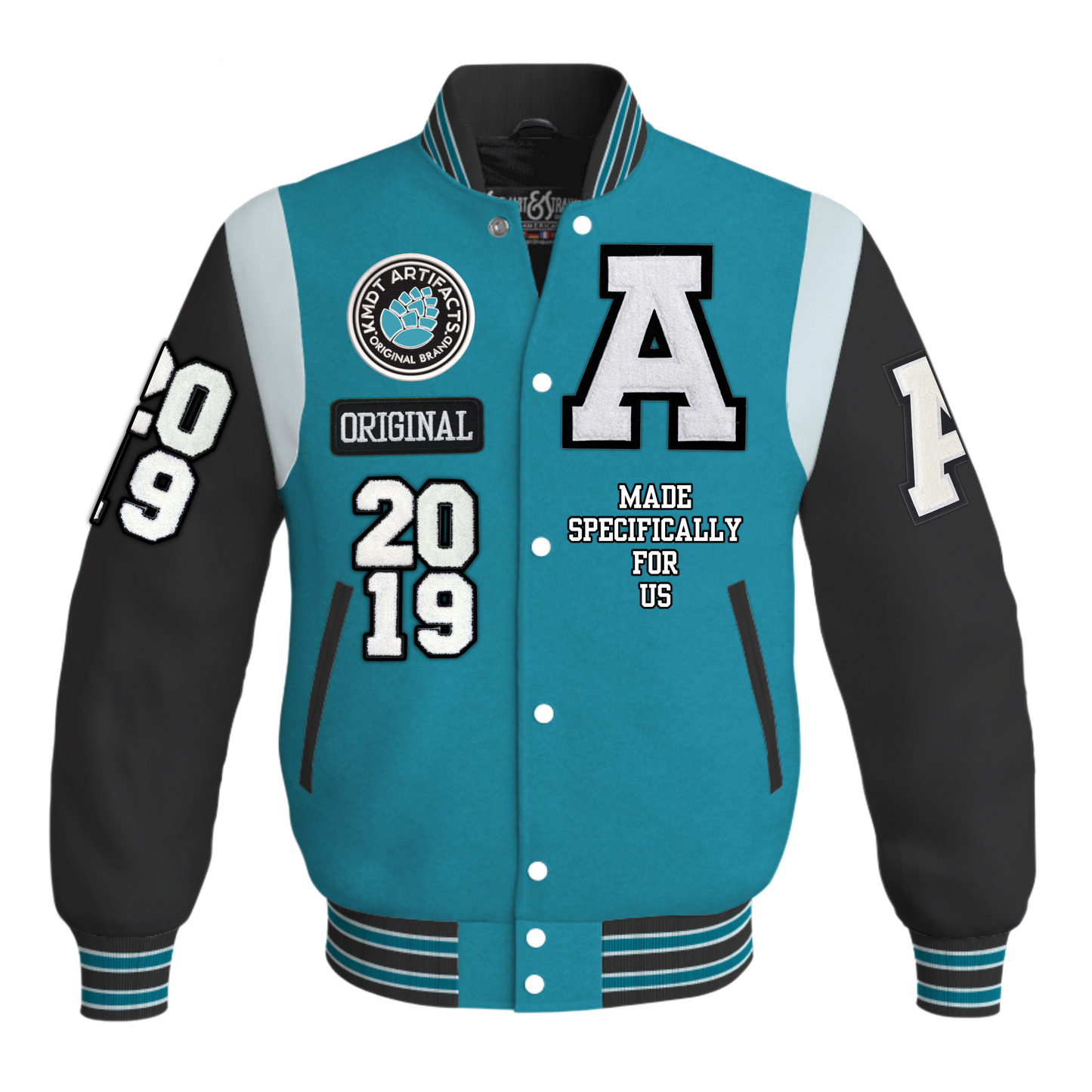 2019 A Letterman Teal/ Black