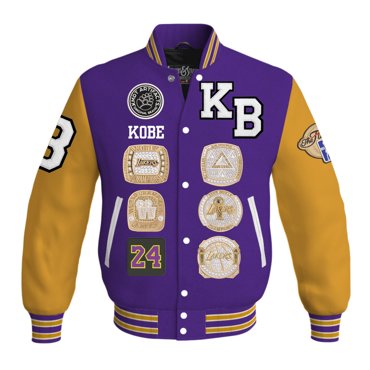 Kobe Letterman Purple and Gold joint