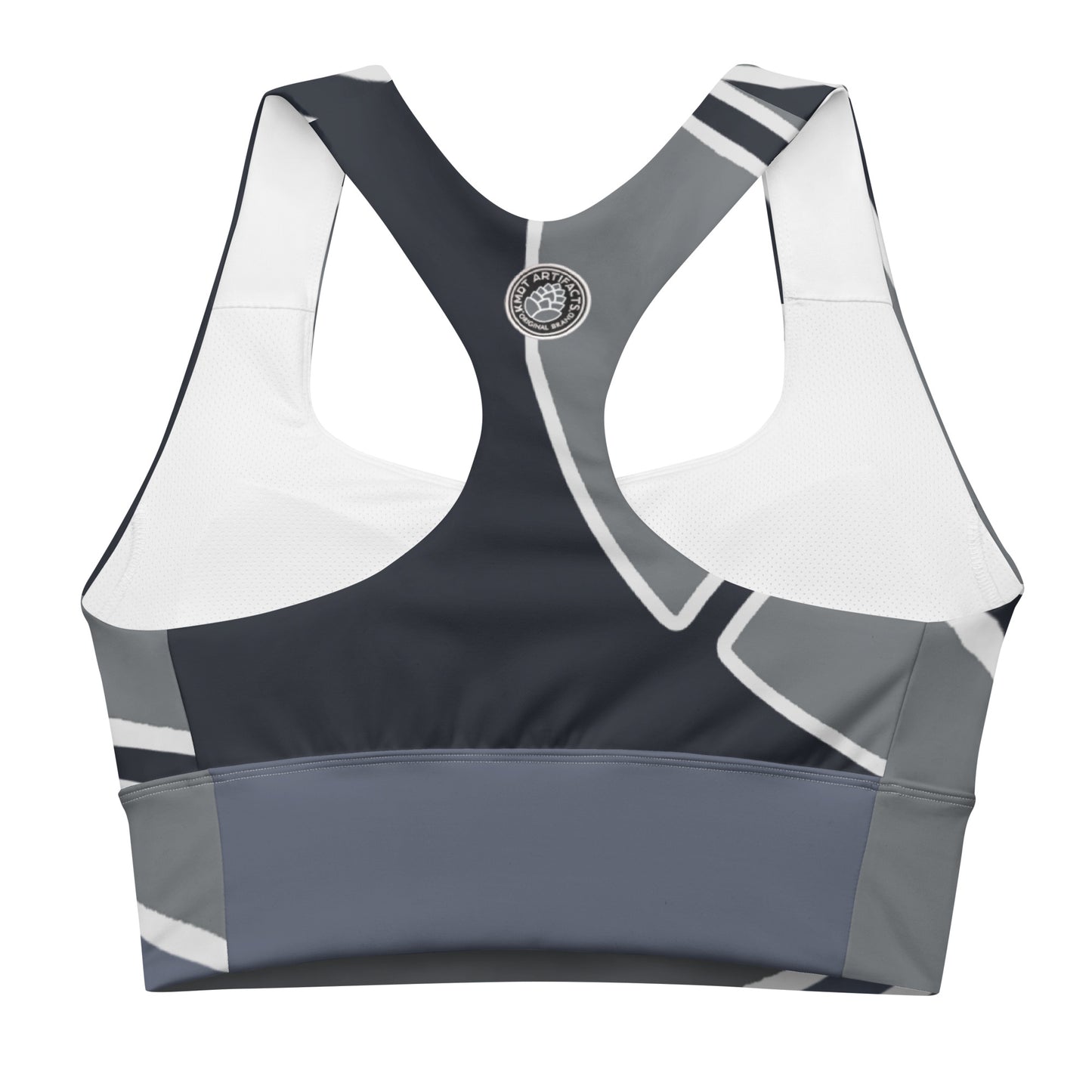 Navy Cone Longline sports bra