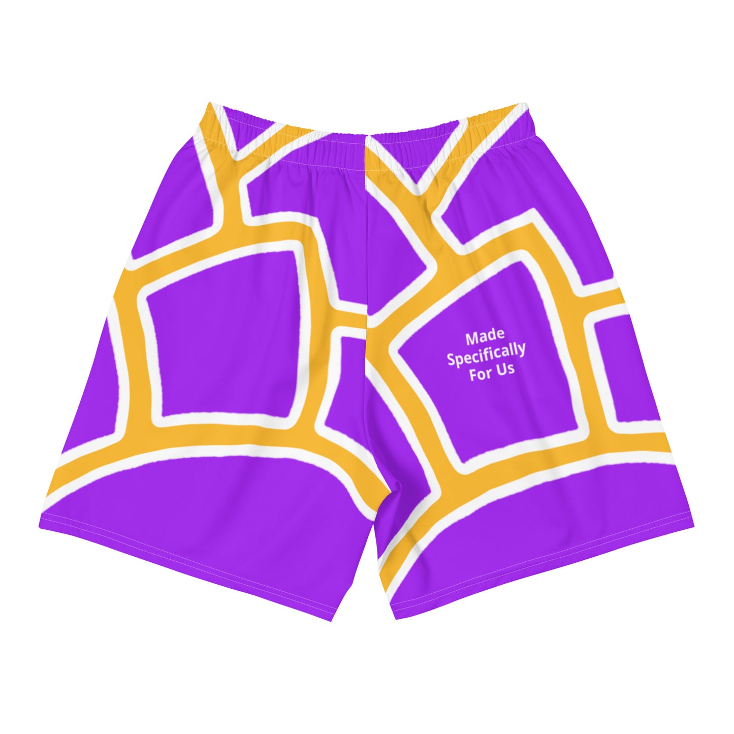 Pine Cone AO Purple/Gold Men's Recycled Athletic Shorts