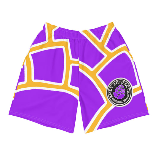 Pine Cone AO Purple/Gold Men's Recycled Athletic Shorts