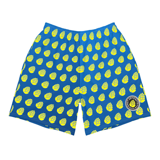 PineCone AO Gold/Blu Gradient Men's Recycled Athletic Shorts