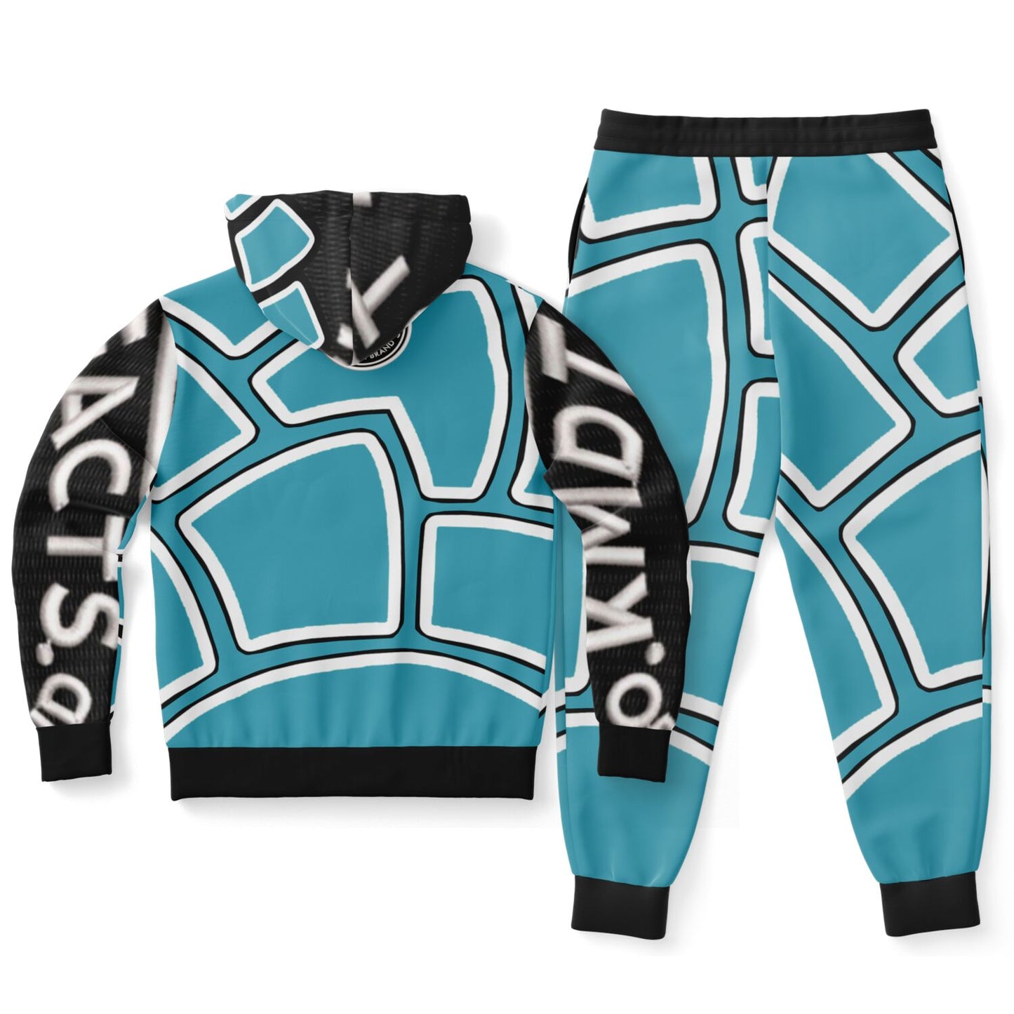 Fashion Hoodie & Jogger - AOP teal