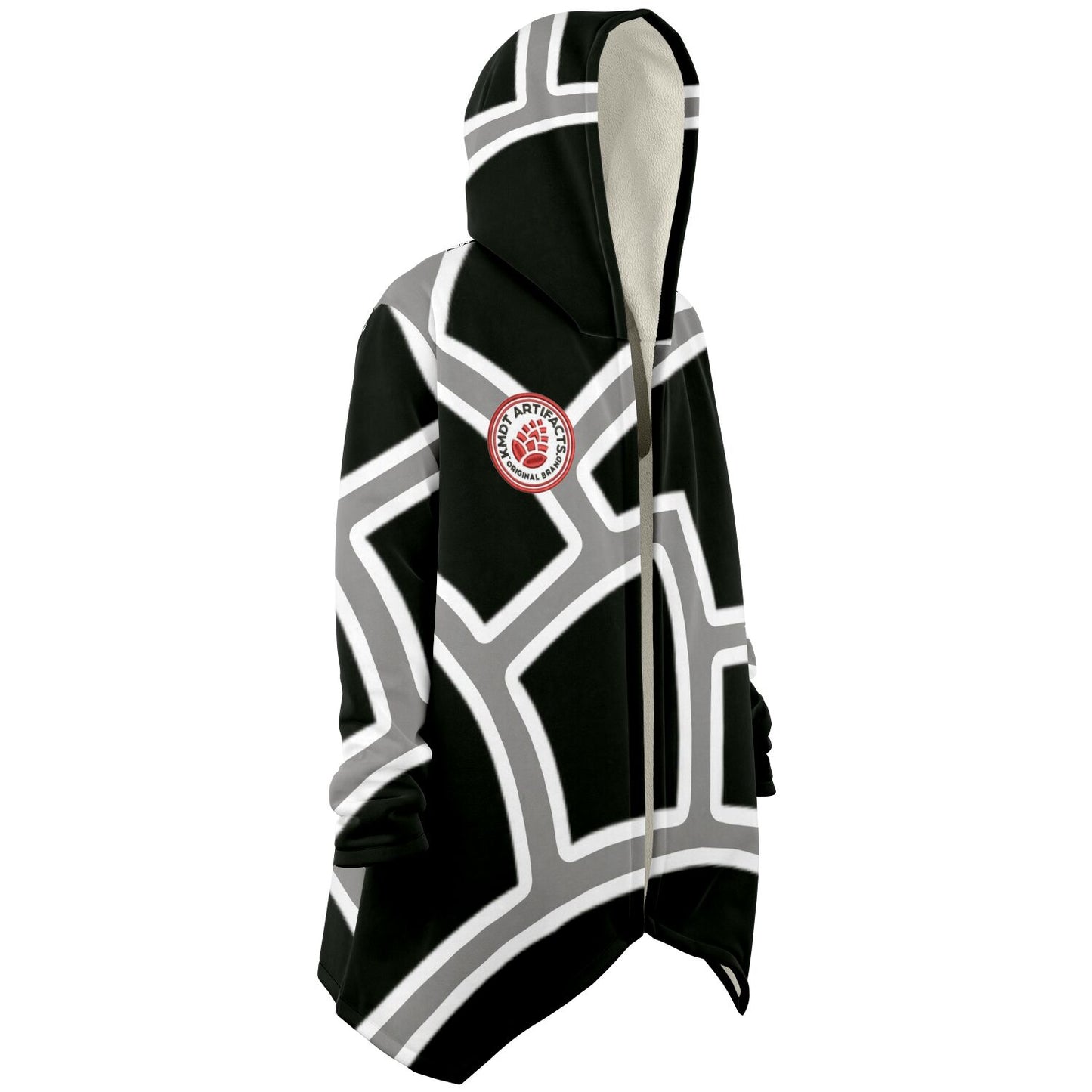 Microfleece Cloak - RedBlk AOP