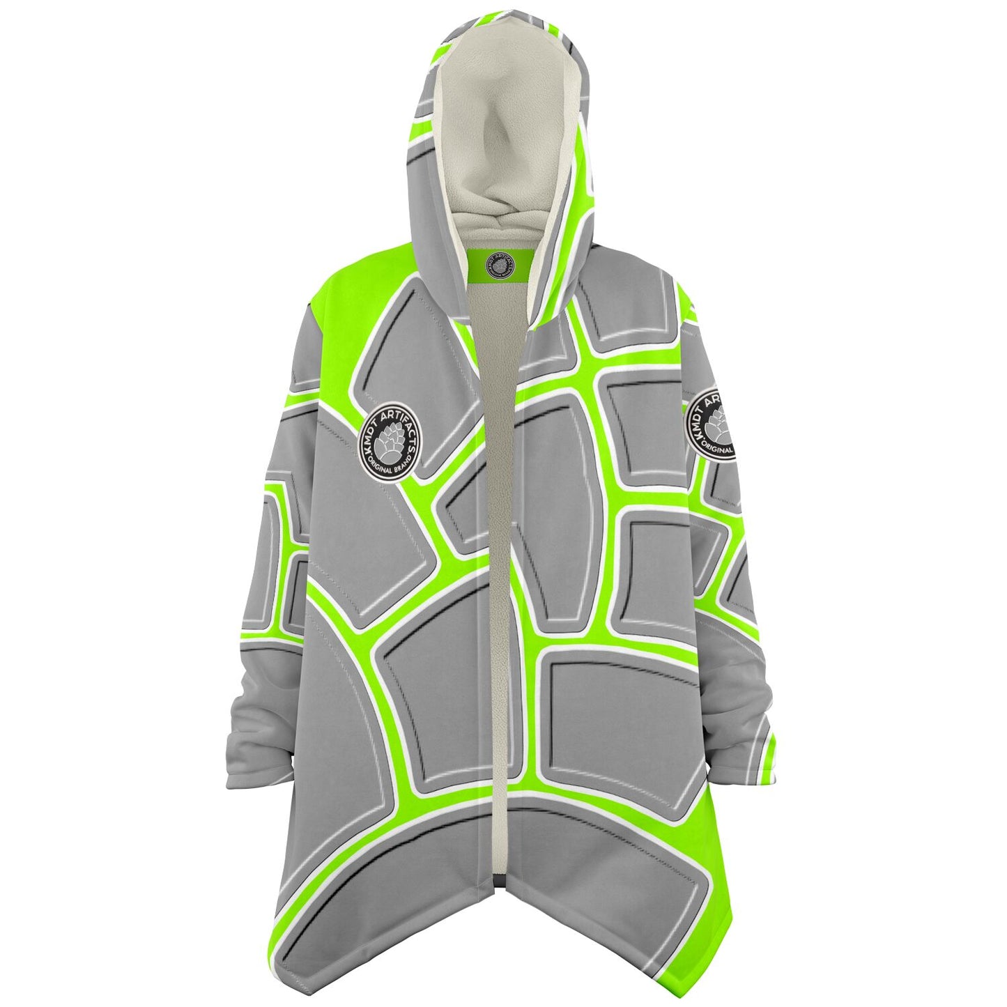 Microfleece Cloak - AOP Lime Cone