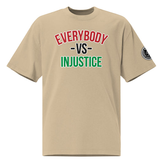 (BHM) Everyone Vs Injustice Oversized faded t-shirt