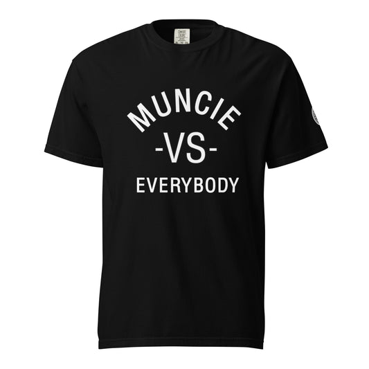 Muncie vs Everyone Unisex garment-dyed heavyweight t-shirt