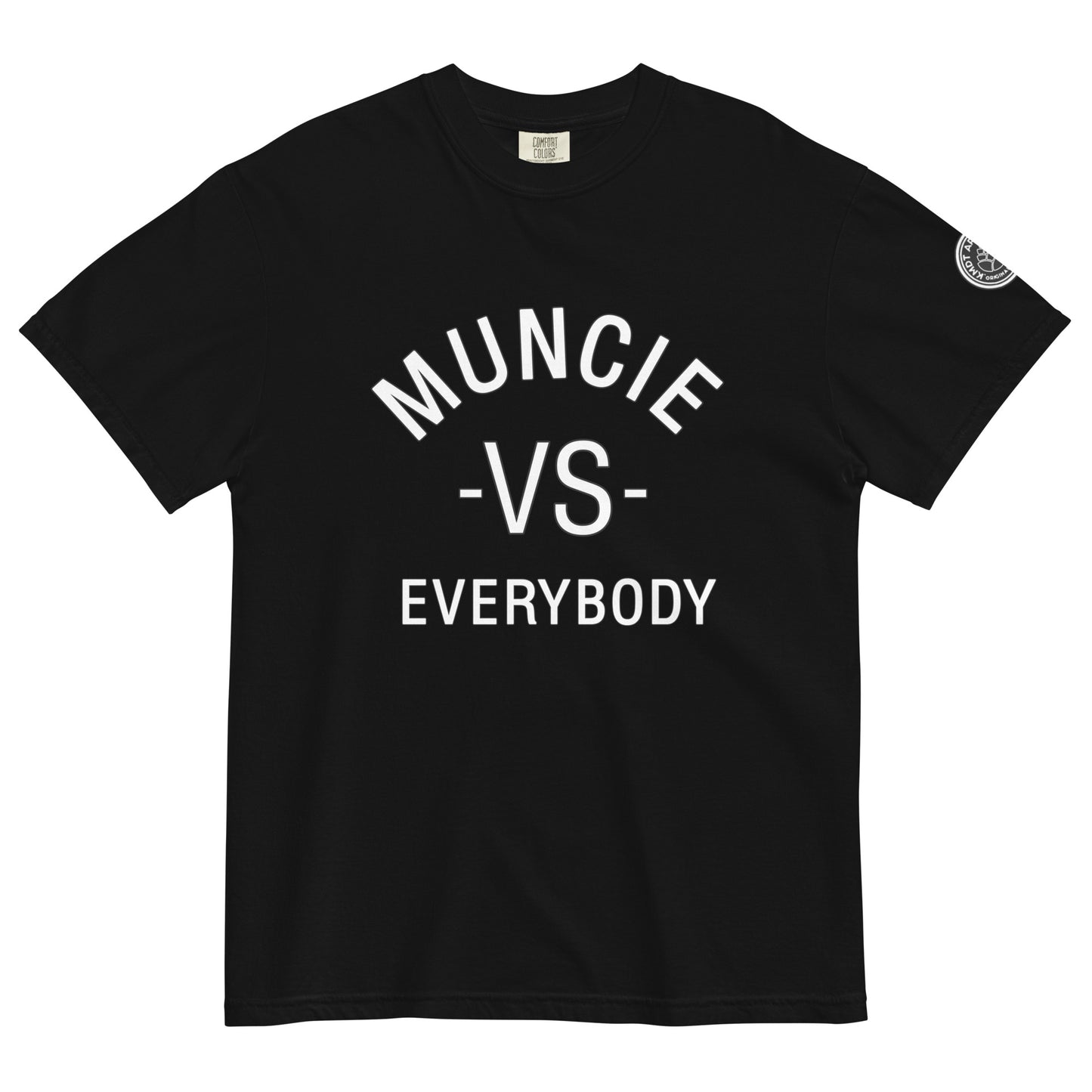 Muncie vs Everyone Unisex garment-dyed heavyweight t-shirt