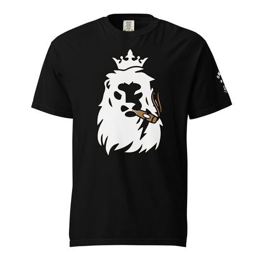 Smoking Lion BigFace Unisex garment-dyed heavyweight t-shirt