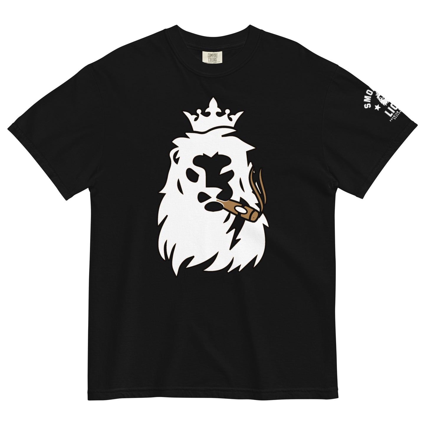 Smoking Lion BigFace Unisex garment-dyed heavyweight t-shirt