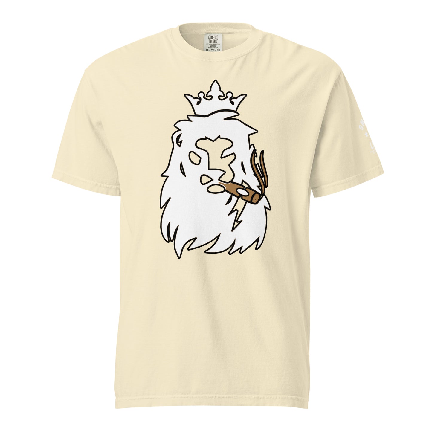 Smoking Lion BigFace Unisex garment-dyed heavyweight t-shirt