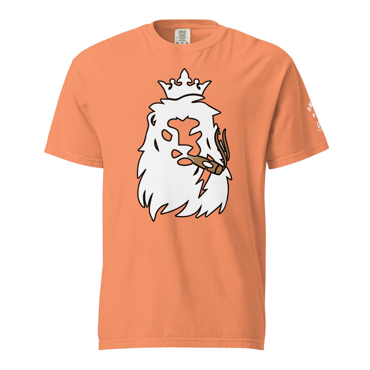 Smoking Lion BigFace Unisex garment-dyed heavyweight t-shirt