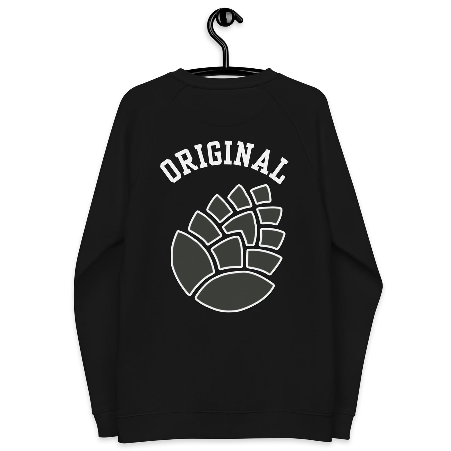 Original Brand Unisex organic raglan sweatshirt