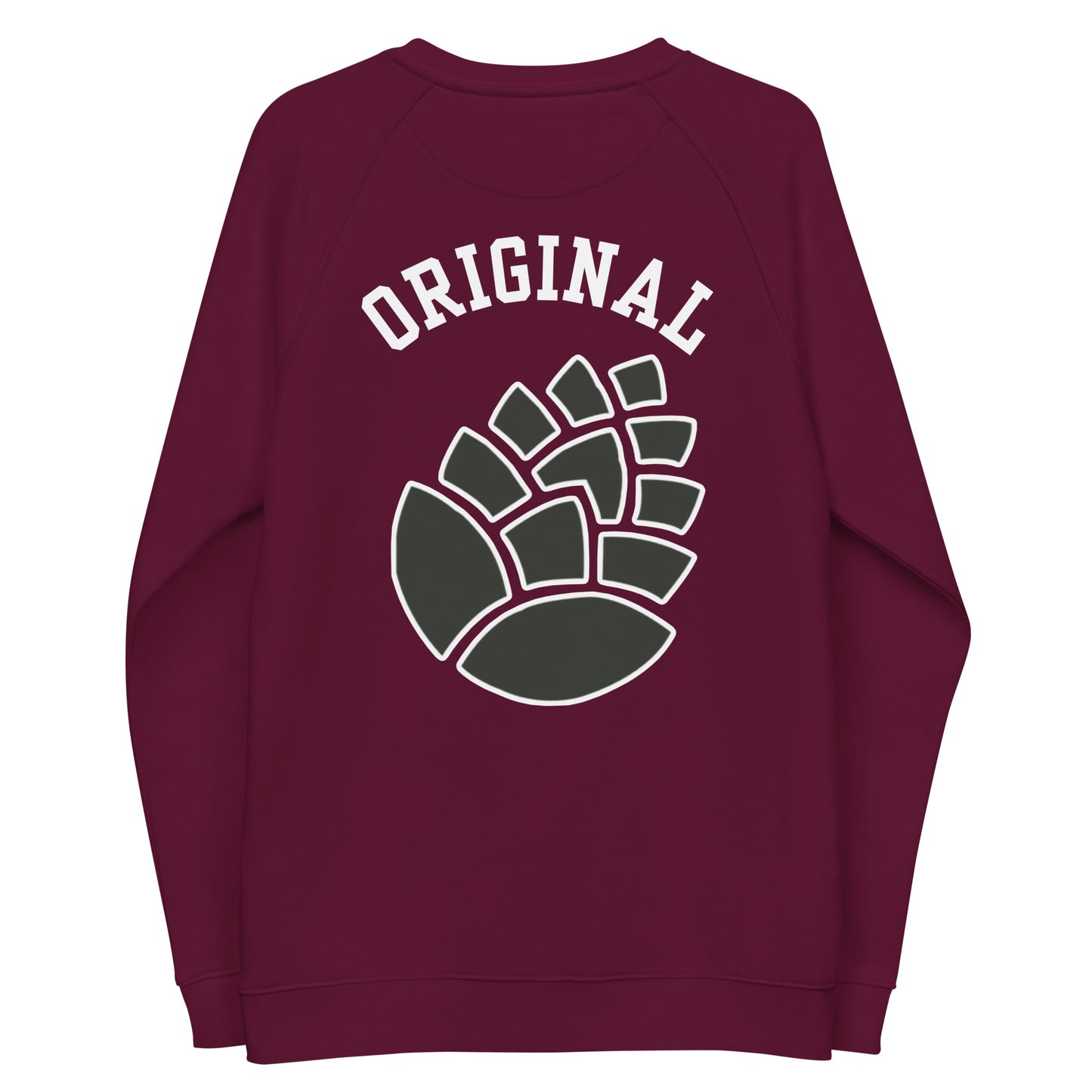 Original Brand Unisex organic raglan sweatshirt