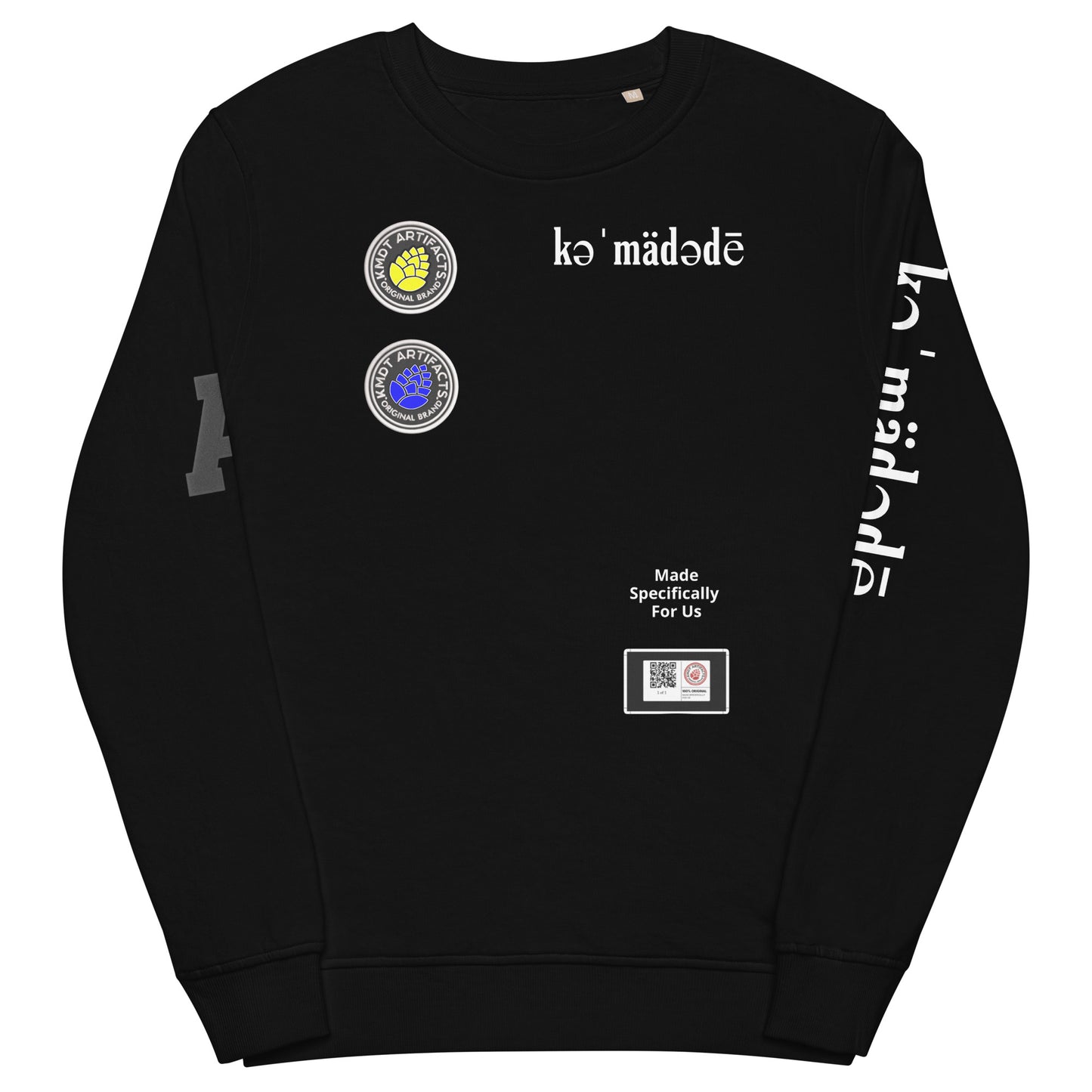 KMDT patch Unisex organic sweatshirt