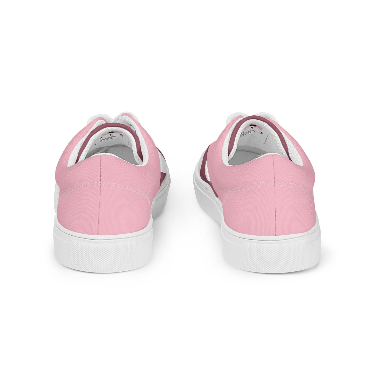 (L)  Pink Cone Women’s lace-up canvas shoes