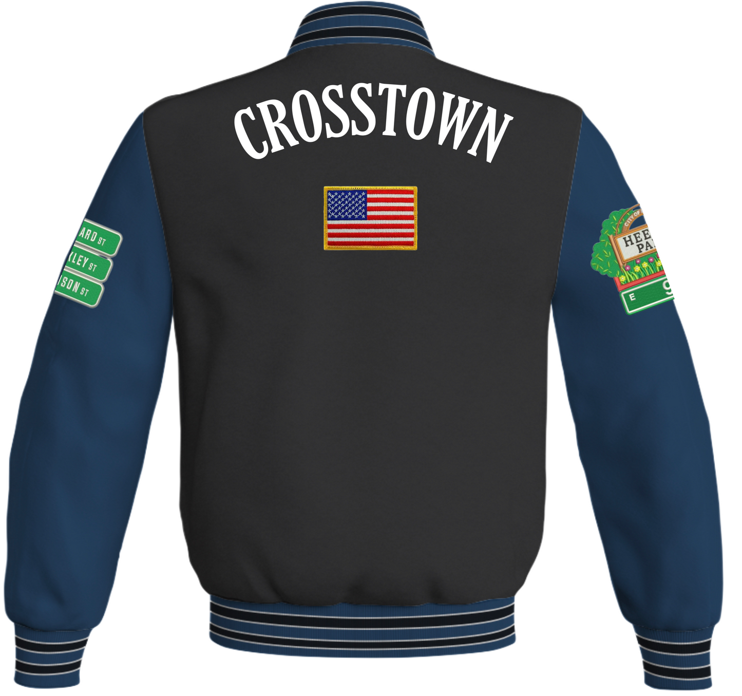 Original Crosstown Letterman Navy