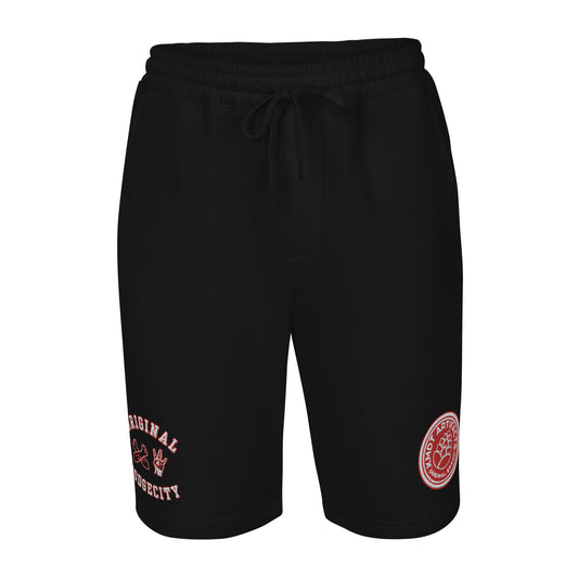 DodgeCity Red Men's fleece shorts