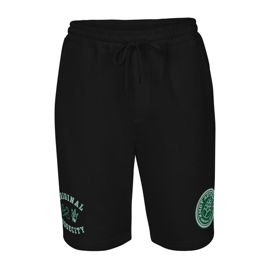 Dodge City green Men's fleece shorts