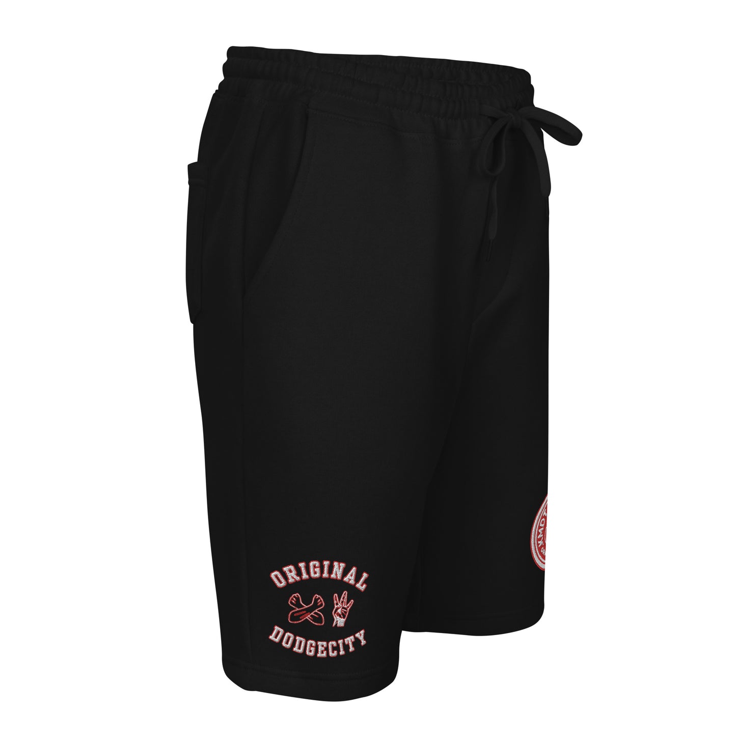 DodgeCity Red Men's fleece shorts