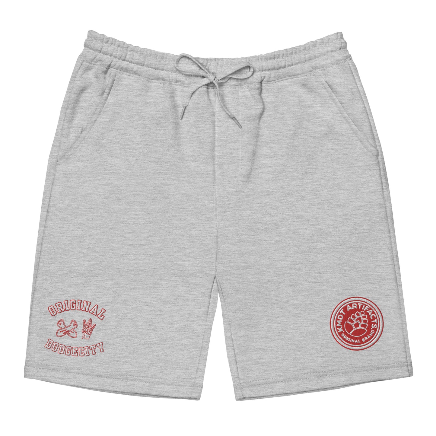 DodgeCity Red Men's fleece shorts