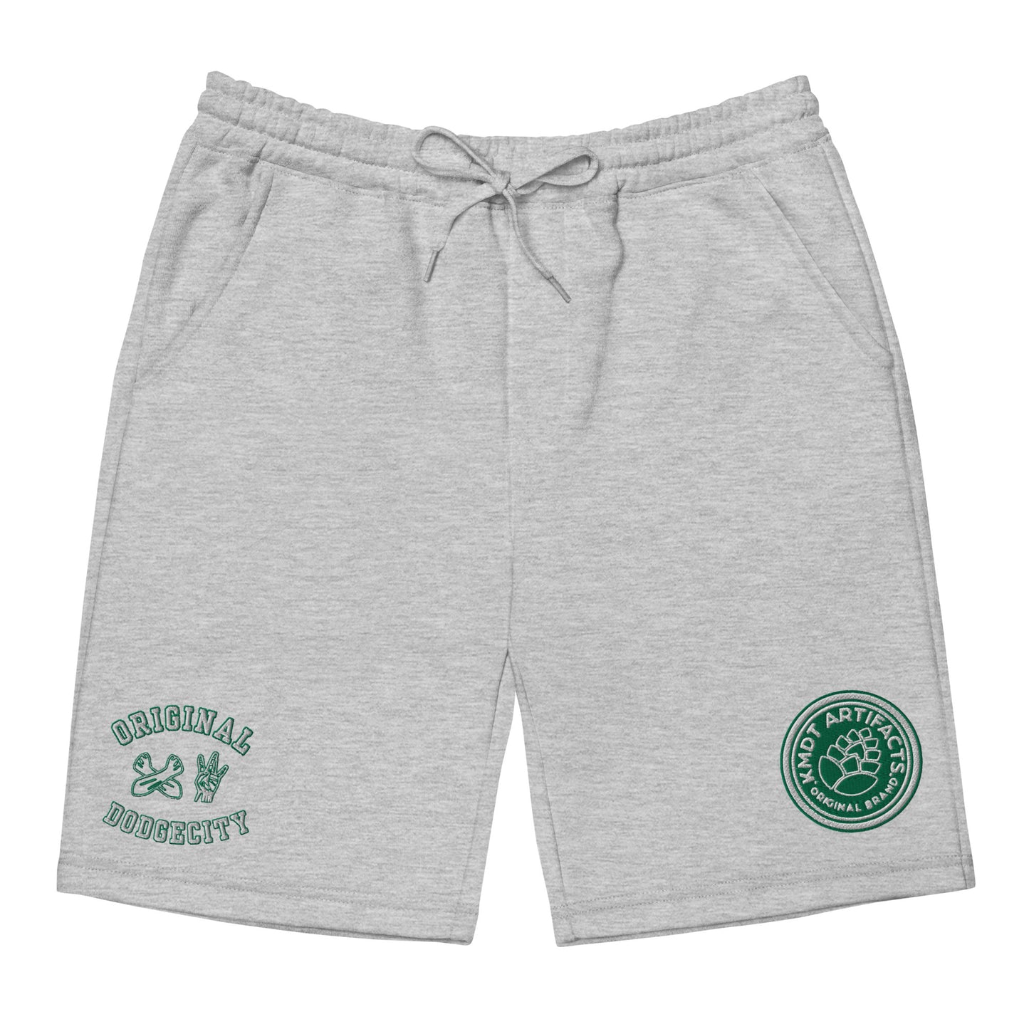 Dodge City green Men's fleece shorts