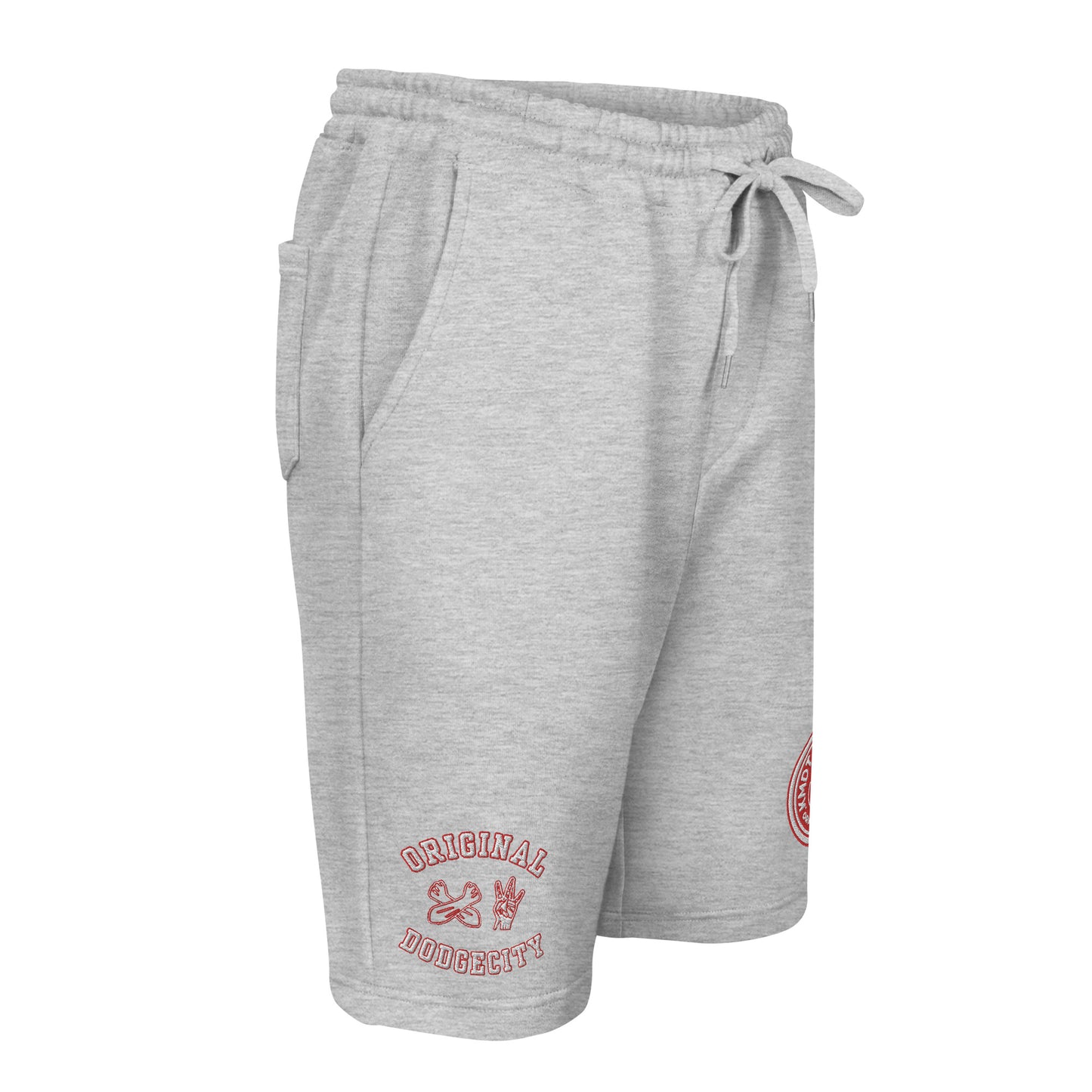 DodgeCity Red Men's fleece shorts