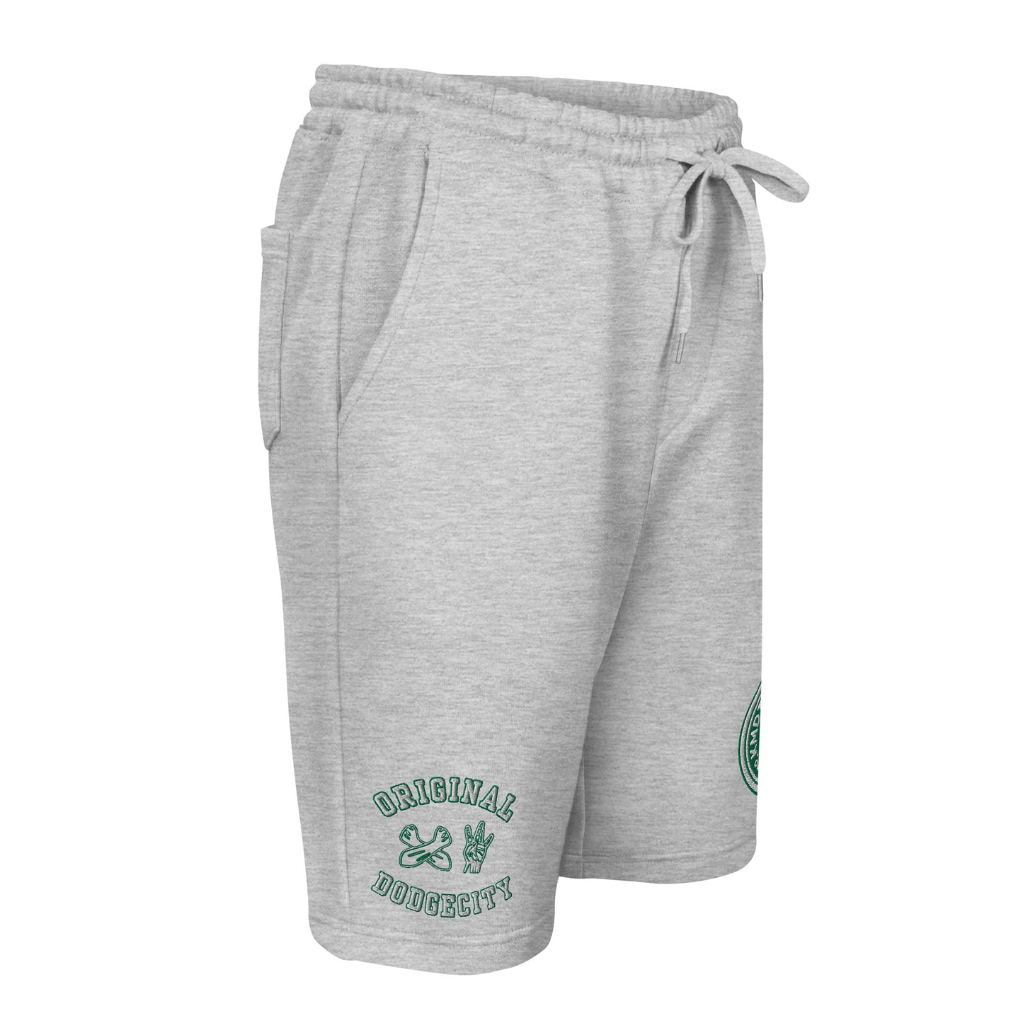 Dodge City green Men's fleece shorts