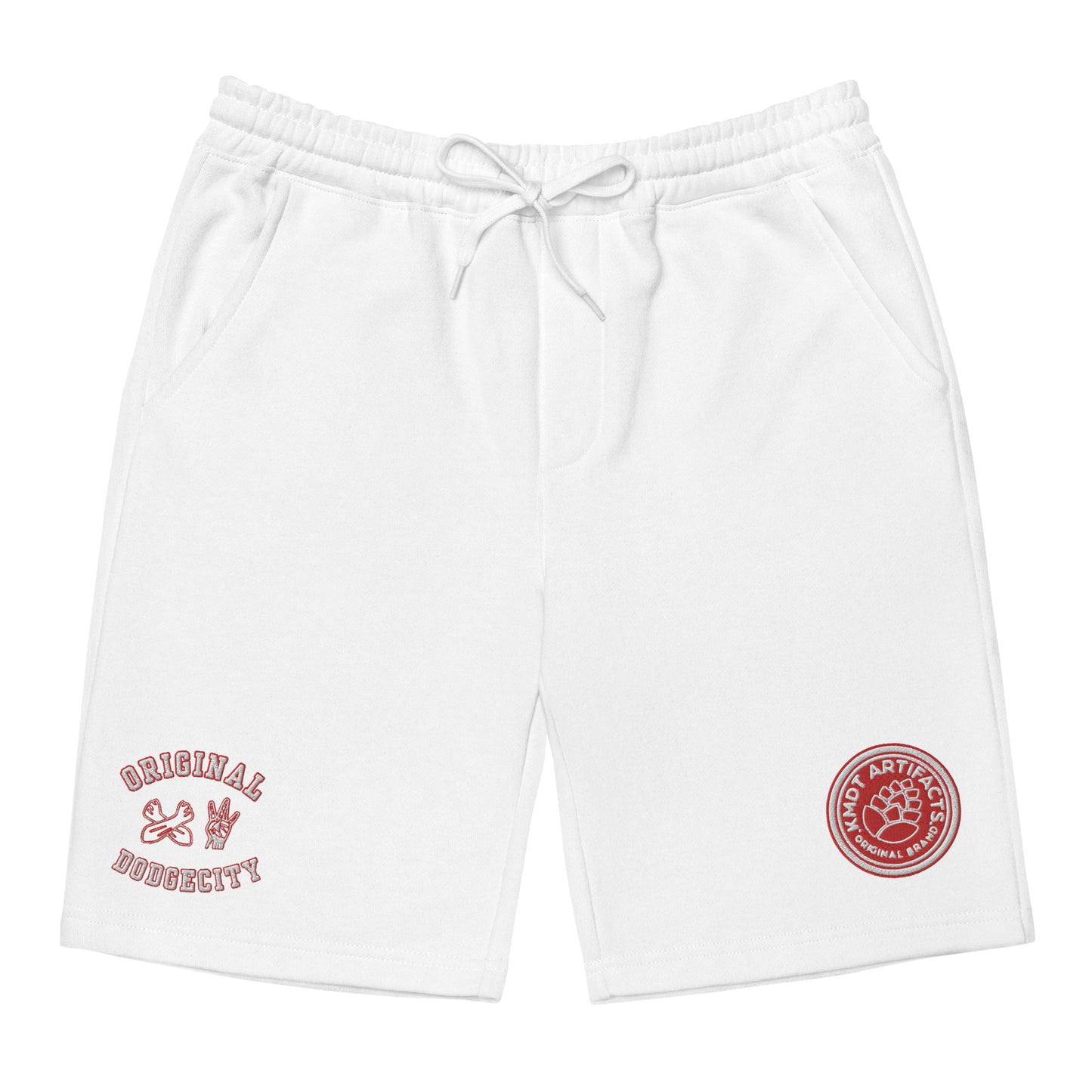 DodgeCity Red Men's fleece shorts