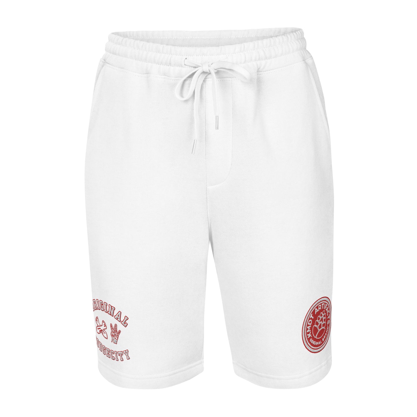 DodgeCity Red Men's fleece shorts