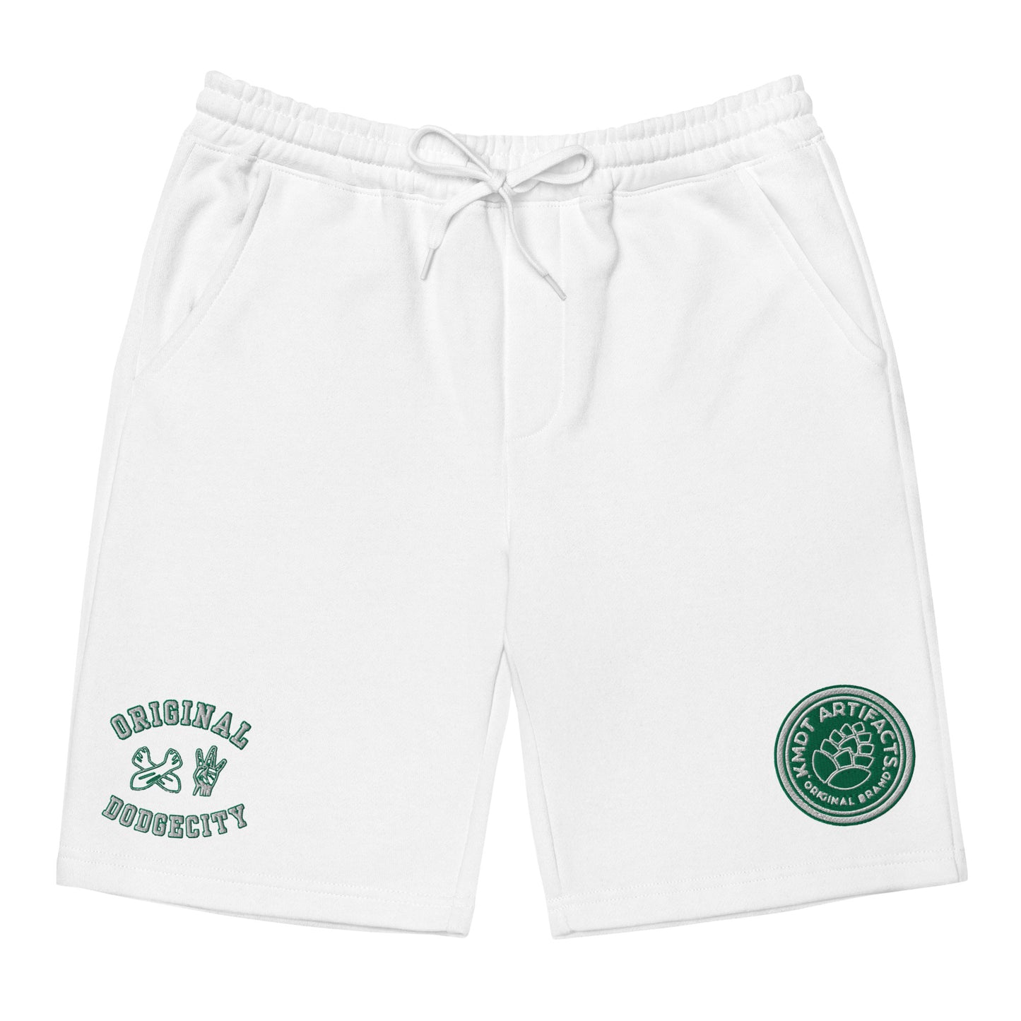 Dodge City green Men's fleece shorts