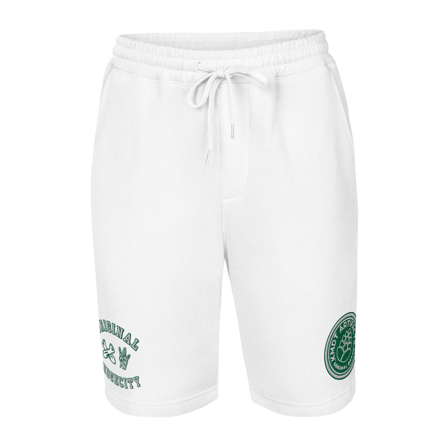 Dodge City green Men's fleece shorts