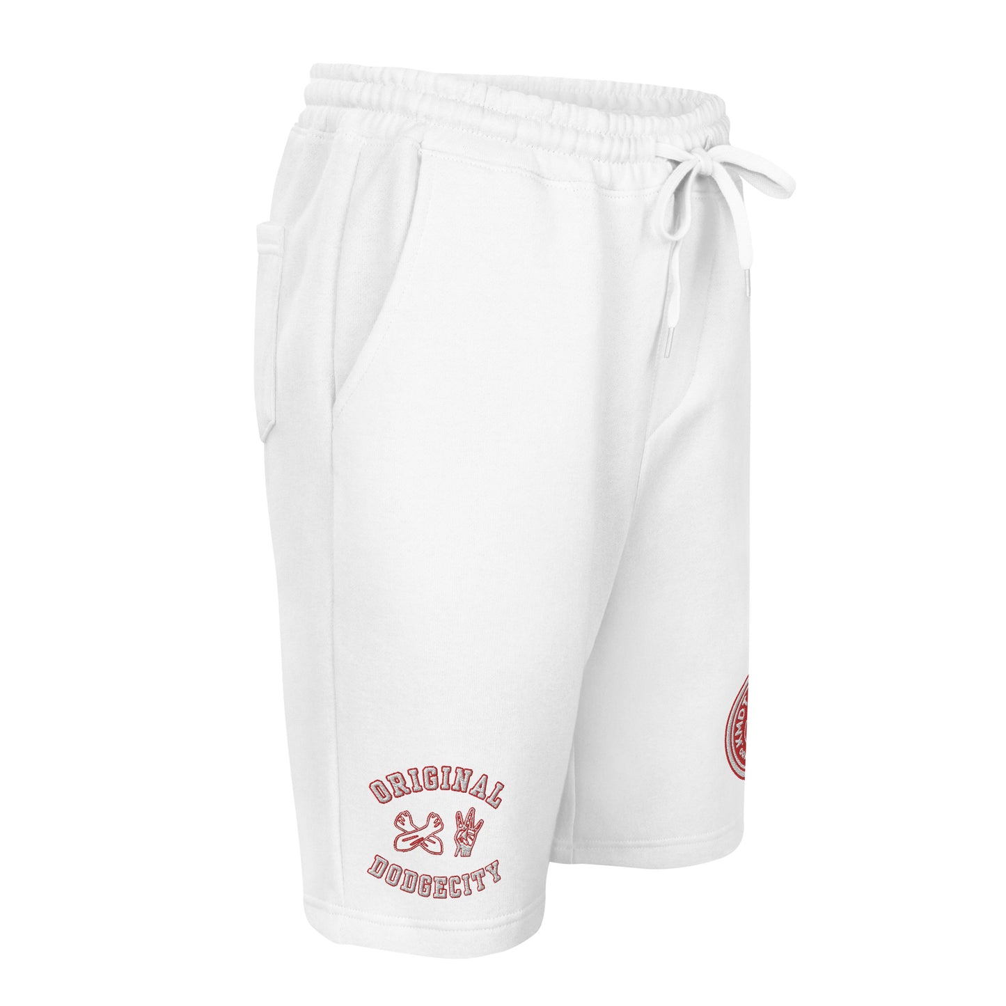 DodgeCity Red Men's fleece shorts