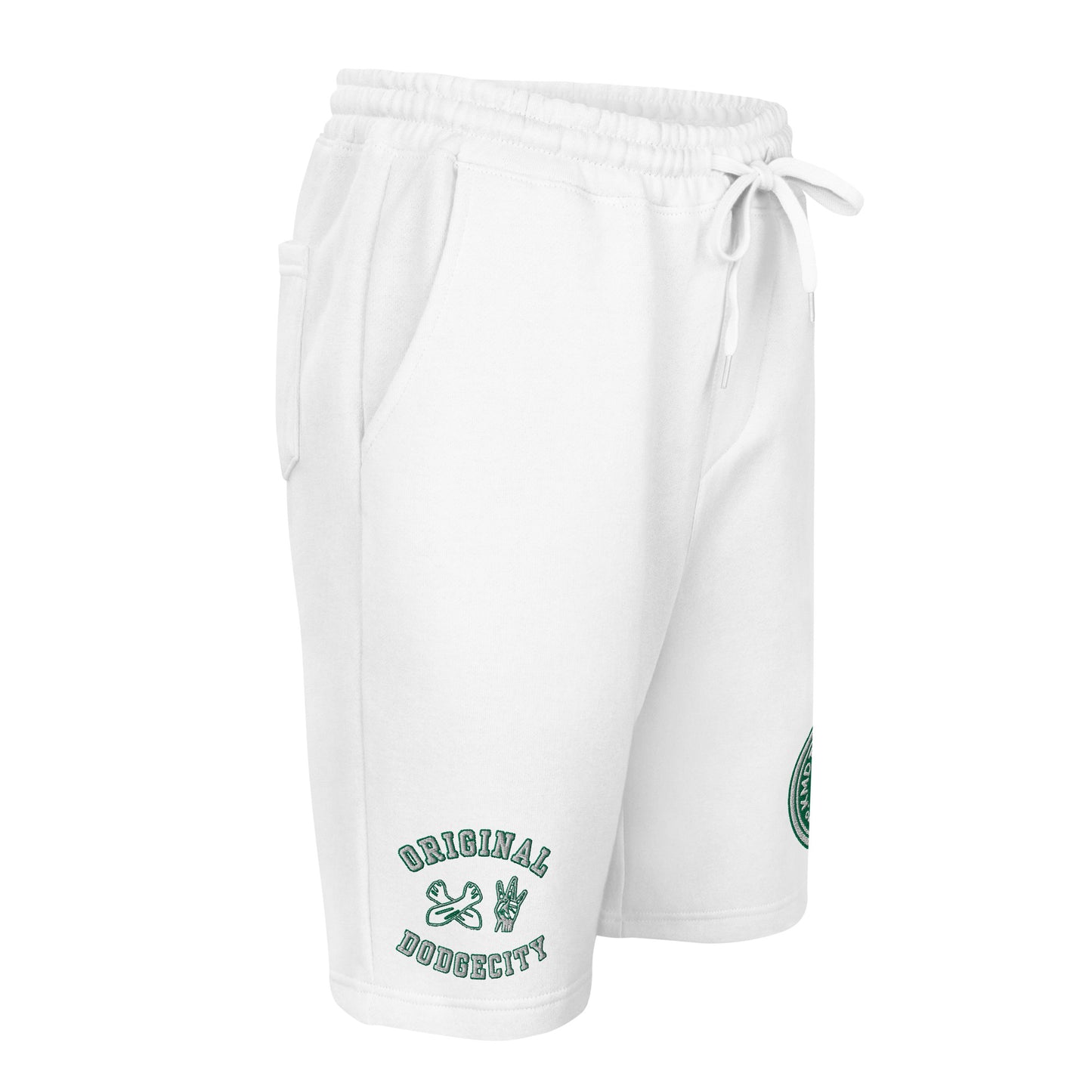 Dodge City green Men's fleece shorts