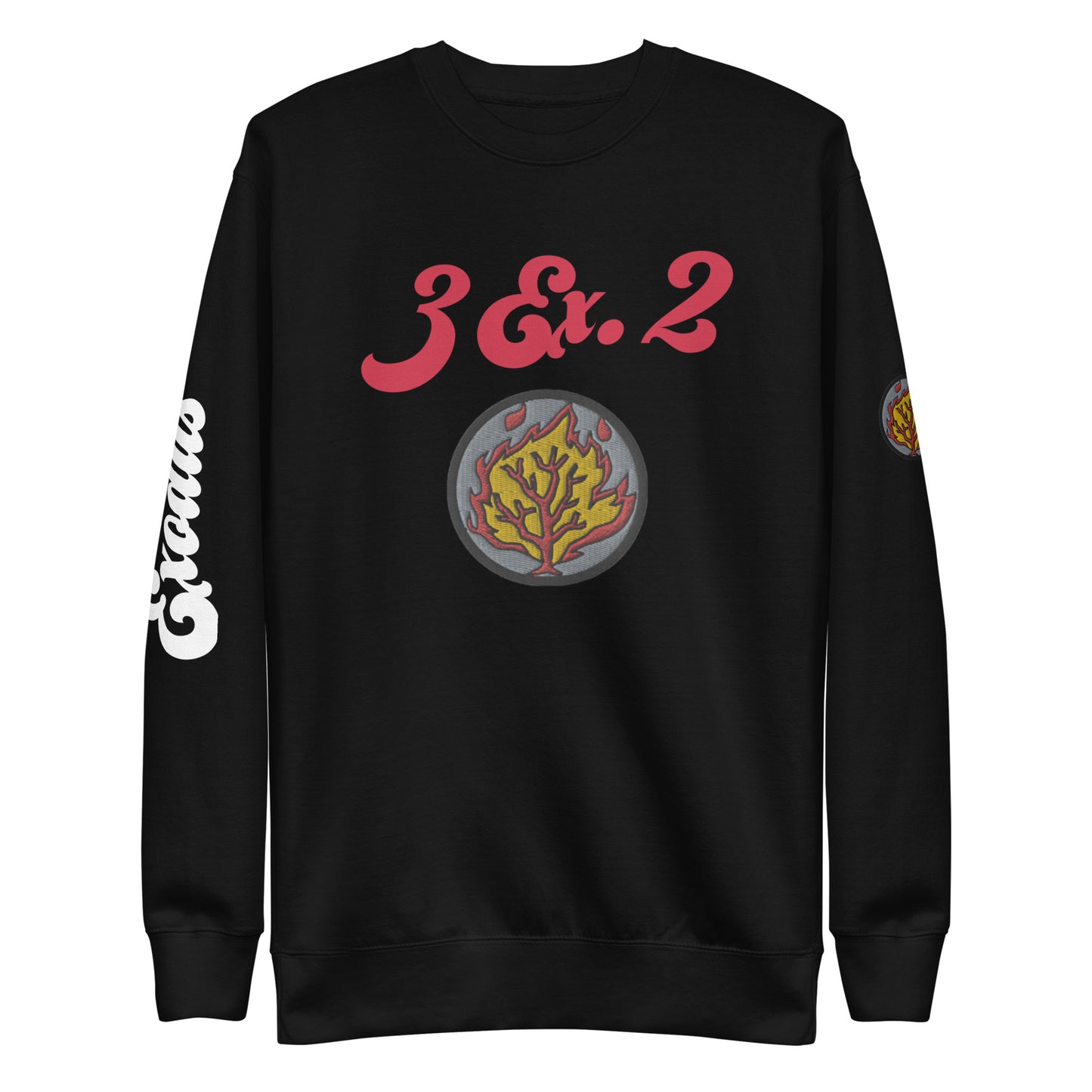 3 Ex. 2 BURNING BUSH Unisex Premium Sweatshirt/ Also in Charcoal Heather and Carbon Grey